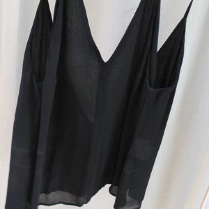 Silk Black Reformation Top